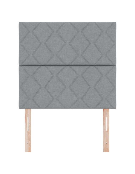 Testiera Grigio chiaro 90 cm Tessuto
