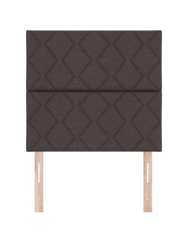 Testiera Marrone Scuro 90 cm Tessuto