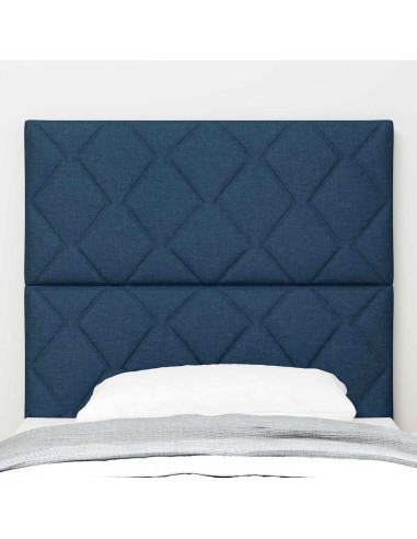 Testiera Blu 90 cm Tessuto