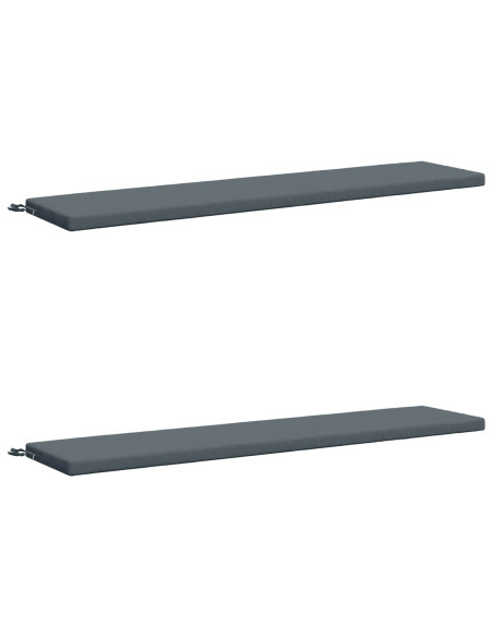 Cuscini per Panchina a 2 Pezzi SOEST 2 pz 100% Poliestere Blu