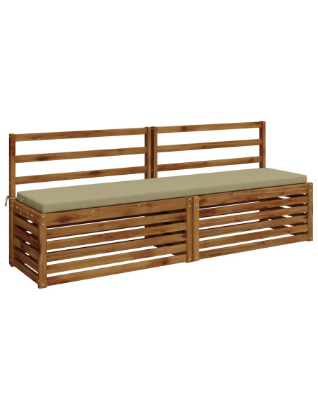 Cuscini per Panchina a 2 Pezzi SOEST 2 pz 100% Poliestere