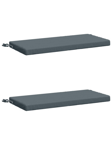 Cuscini per Panchina a 2 Pezzi SOEST 2 pz 100% Poliestere Blu