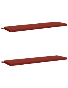 Cuscini per Panchina a 2 Pezzi SOEST 2 pz 100% Poliestere Rosso