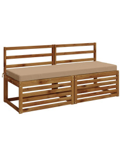 Cuscini per Panchina a 2 Pezzi SOEST 2 pz 100% Poliestere 2