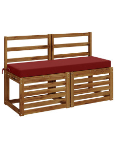 Cuscini per Panchina a 2 Pezzi SOEST 2 pz 100% Poliestere 2