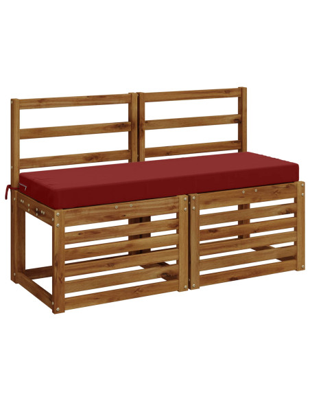Cuscini per Panchina a 2 Pezzi SOEST 2 pz 100% Poliestere