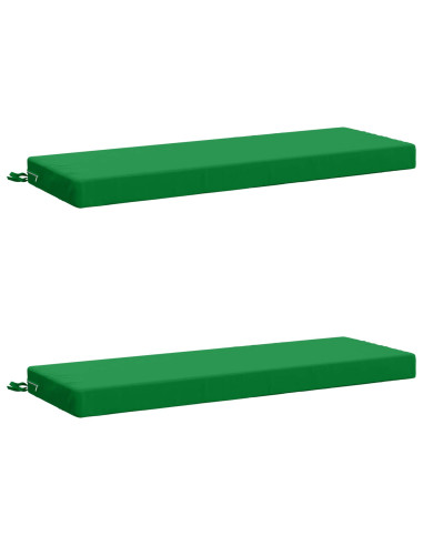 Cuscini per Panchina a 2 Pezzi SOEST 2 pz 100% Poliestere Verde