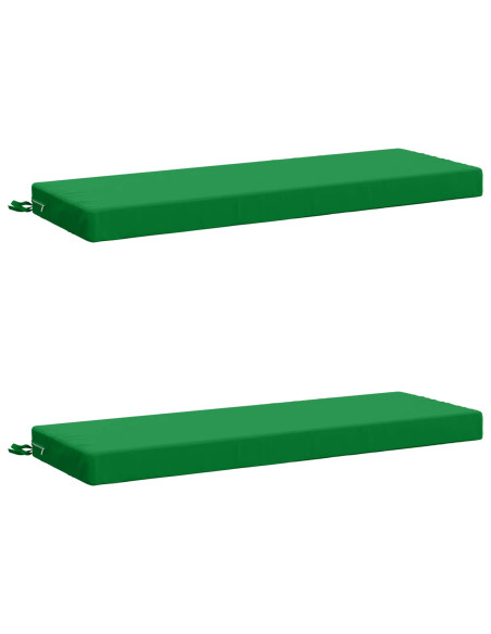 Cuscini per Panchina a 2 Pezzi SOEST 2 pz 100% Poliestere Verde