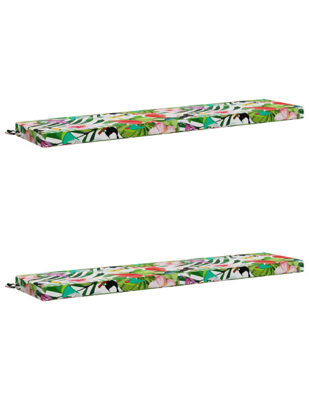 Cuscini per Panchina a 2 Pezzi SOEST 2 pz 100% Poliestere