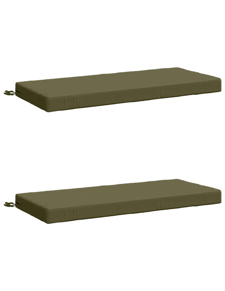 Cuscini per Panchina a 2 Pezzi SOEST 2 pz 100% Poliestere