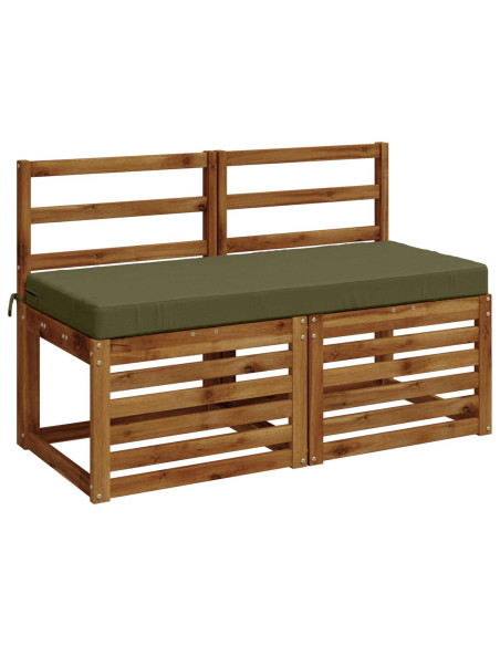 Cuscini per Panchina a 2 Pezzi SOEST 2 pz 100% Poliestere