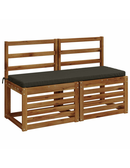 Cuscini per Panchina a 2 Pezzi SOEST 2 pz 100% Poliestere