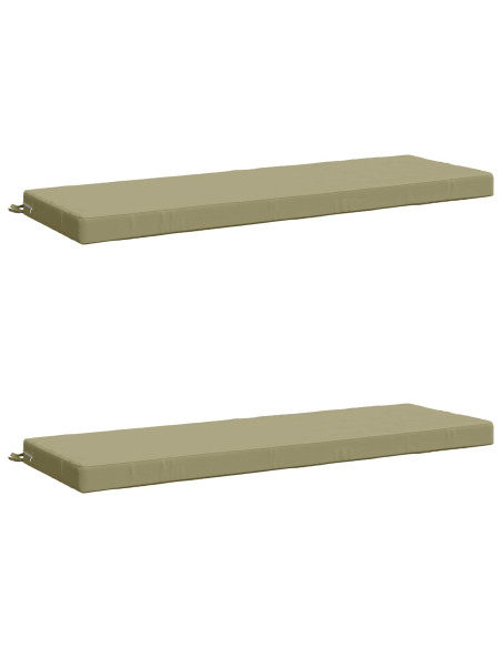 Cuscini per Panchina a 2 Pezzi SOEST 2 pz 100% Poliestere