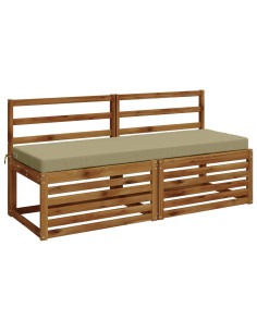 Cuscini per Panchina a 2 Pezzi SOEST 2 pz 100% Poliestere 2