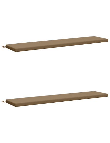 Cuscini per Panchina a 2 Pezzi SOEST 2 pz 100% Poliestere