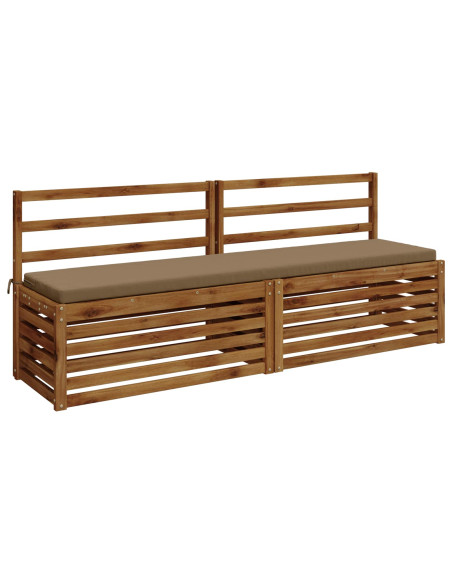 Cuscini per Panchina a 2 Pezzi SOEST 2 pz 100% Poliestere