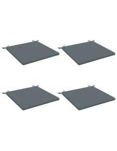 Cuscini per Sedia in 4 Pezzi SOEST 4 pz 100% Poliestere Blu