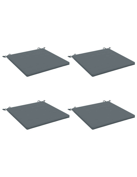 Cuscini per Sedia in 4 Pezzi SOEST 4 pz 100% Poliestere Blu