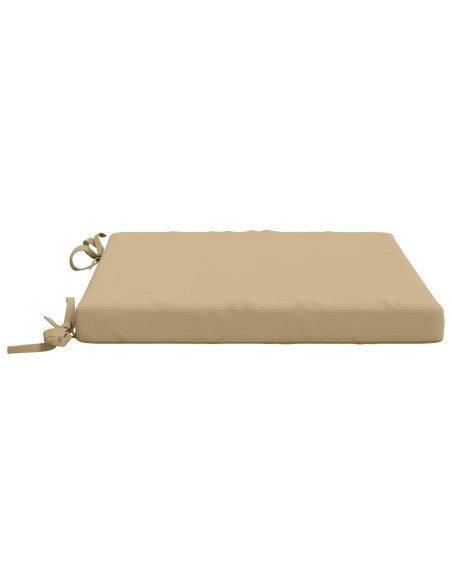 Cuscini per Sedia in 4 Pezzi SOEST 4 pz 100% Poliestere Beige