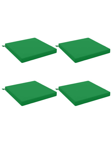 Cuscini per Sedia in 4 Pezzi SOEST 4 pz 100% Poliestere Verde
