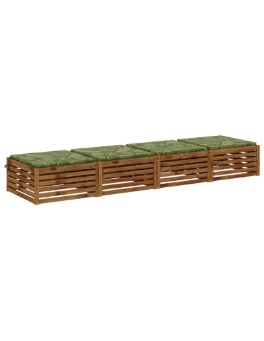 Cuscini per Sedia in 4 Pezzi SOEST 4 pz 100% Poliestere