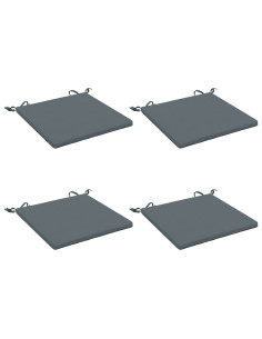 Cuscini per Sedia in 4 Pezzi SOEST 4 pz 100% Poliestere Blu