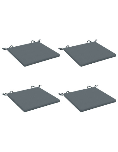 Cuscini per Sedia in 4 Pezzi SOEST 4 pz 100% Poliestere Blu