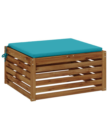 Cuscino per Sedia in Unico Pezzo SOEST 100% Poliestere Turchese