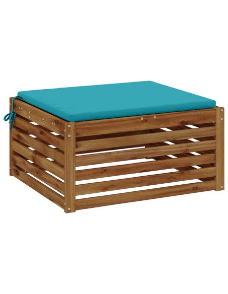 Cuscino per Sedia in Unico Pezzo SOEST 100% Poliestere Turchese