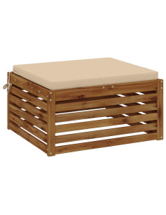 Cuscino per Sedia in Unico Pezzo SOEST 100% Poliestere Crema 2