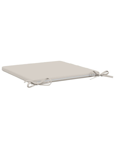 Cuscini per Sedia in 4 Pezzi SOEST 4 pz 100% Poliestere Bianco