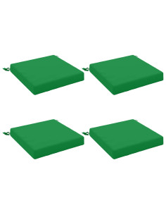 Cuscini per Sedia in 4 Pezzi SOEST 4 pz 100% Poliestere Verde