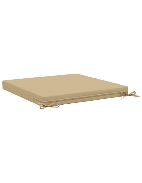 Cuscini per Sedia in 4 Pezzi SOEST 4 pz 100% Poliestere Beige