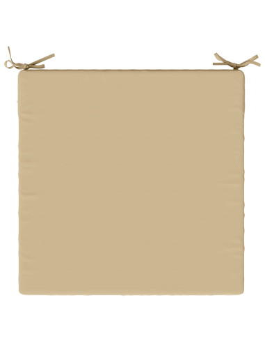 Cuscini per Sedia in 4 Pezzi SOEST 4 pz 100% Poliestere Beige
