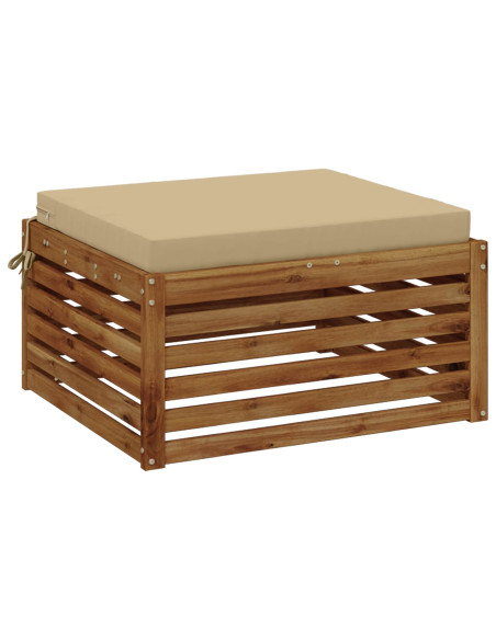 Cuscino per Sedia in Unico Pezzo SOEST 100% Poliestere Beige
