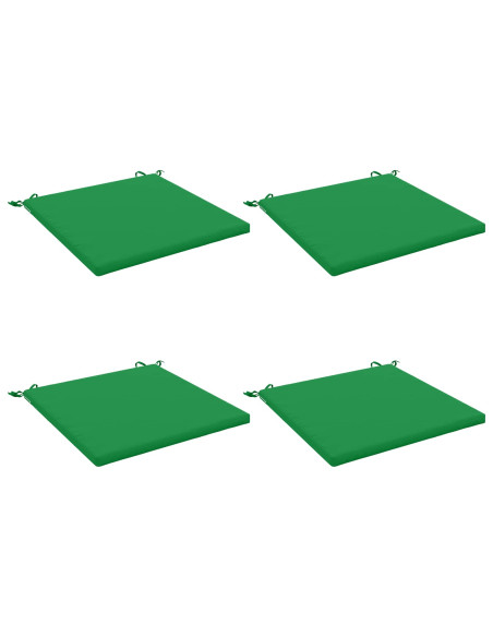 Cuscini per Sedia in 4 Pezzi SOEST 4 pz 100% Poliestere Verde
