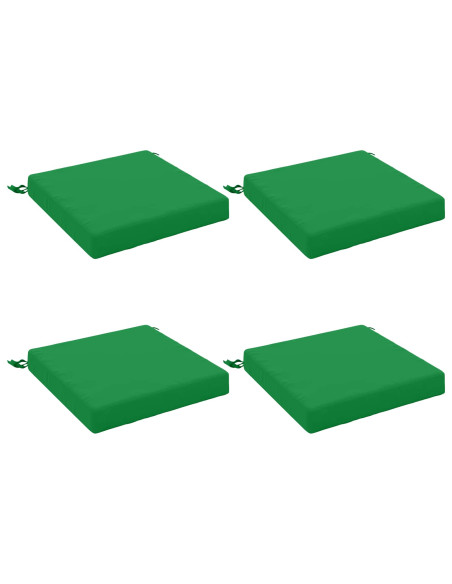 Cuscini per Sedia in 4 Pezzi SOEST 4 pz 100% Poliestere Verde