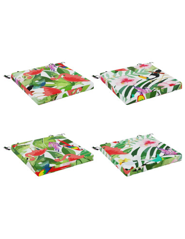 Cuscini per Sedia in 4 Pezzi SOEST 4 pz 100% Poliestere