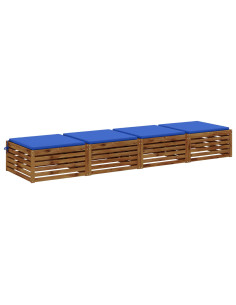 Cuscini per Sedia in 4 Pezzi SOEST 4 pz 100% Poliestere 2