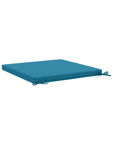 Cuscini per Sedia in 4 Pezzi SOEST 4 pz 100% Poliestere Azzurro