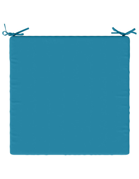 Cuscini per Sedia in 4 Pezzi SOEST 4 pz 100% Poliestere Azzurro