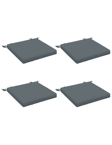 Cuscini per Sedia in 4 Pezzi SOEST 4 pz 100% Poliestere Blu