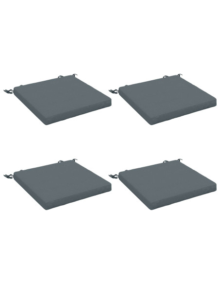 Cuscini per Sedia in 4 Pezzi SOEST 4 pz 100% Poliestere Blu