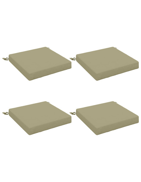 Cuscini per Sedia in 4 Pezzi SOEST 4 pz 100% Poliestere