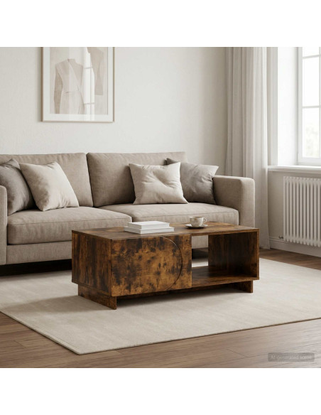 Tavolino da salotto Rovere Fumo 95 x 50,5 x 35 cm