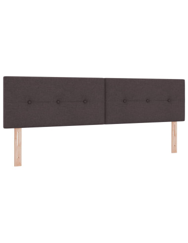 Letto box spring con materasso Marrone Scuro 180 x 200 cm