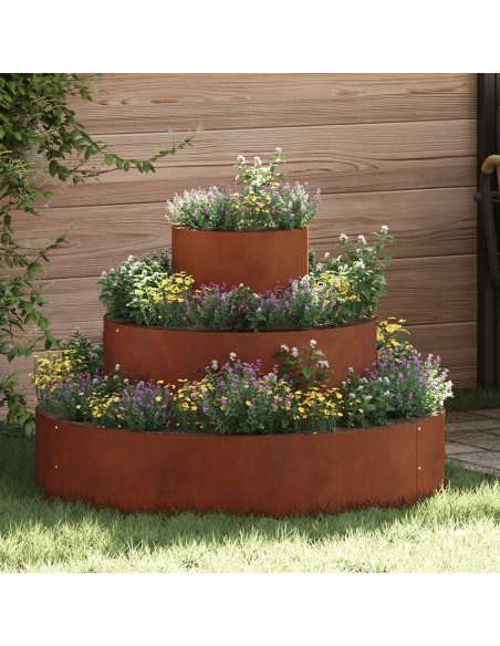 Vaso da giardino Ruggine 90 x 90 x 20 cm