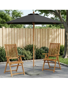 Ombrello da giardino Ø 240 x 237 cm Legno di Eucalipto Massello