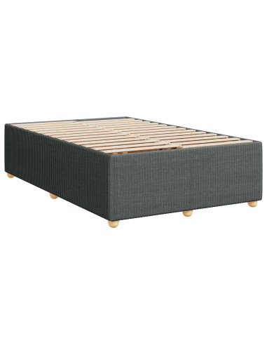 Letto box spring con materasso Grigio Scuro 120 x 200 cm