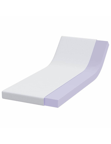 Topper in schiuma memory 70 x 200 cm Thick Morbido Bianco